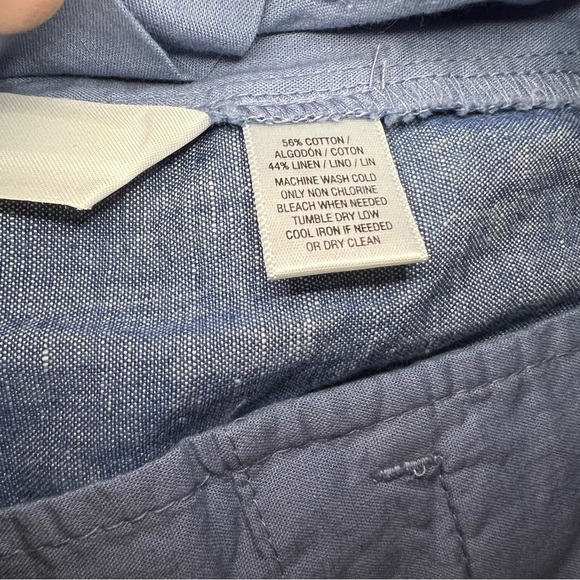 NWT Ann Taylor Loft Chambray Rivera Scalloped 4 Inch Inseam Shorts Size 8 - Picture 7 of 13